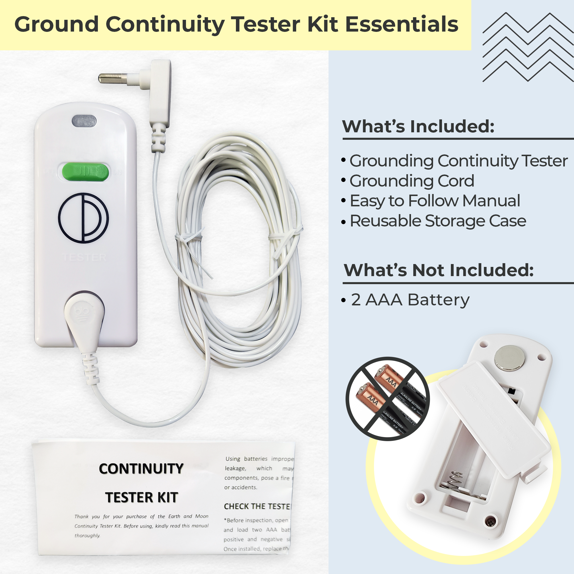 earth and moon ground continuity tester kit essentials to ensure your grounding mat has continuity