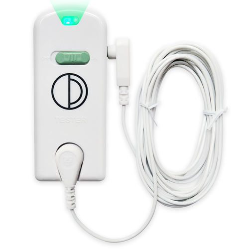 earth and moon grounding continuity tester with green light and grounding cord