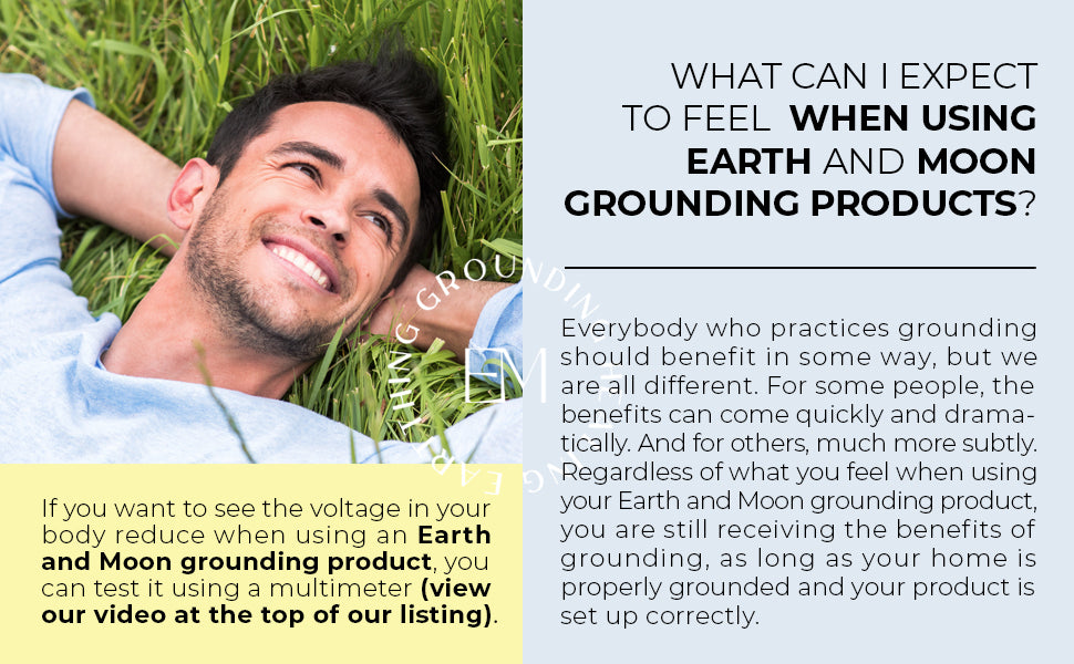 buy grounding mat and expect to feel the benefits from grounding with Earth and Moon