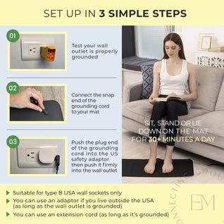 Earth and Moon™ Grounding Mat for Desk