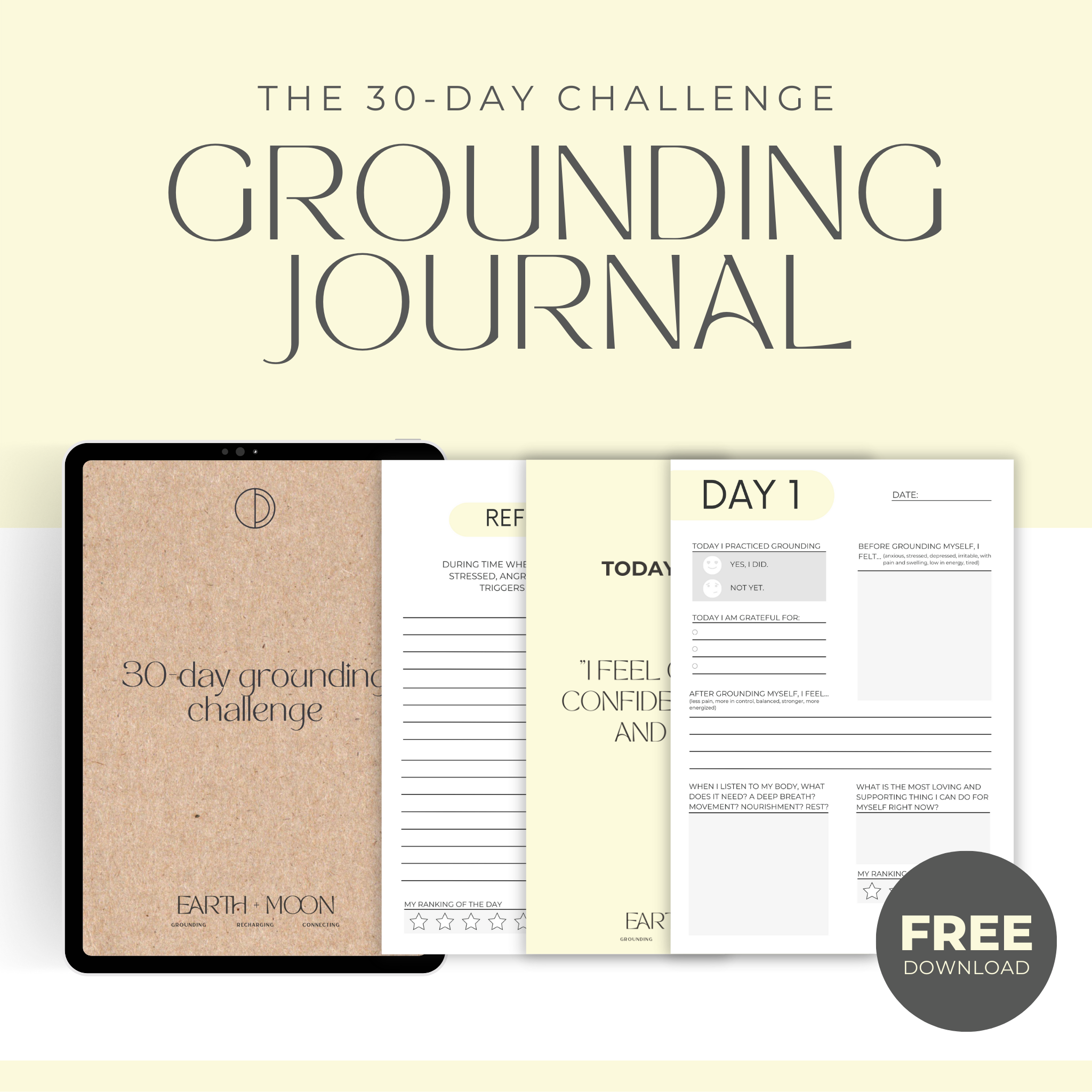 30-Day Grounding Journal