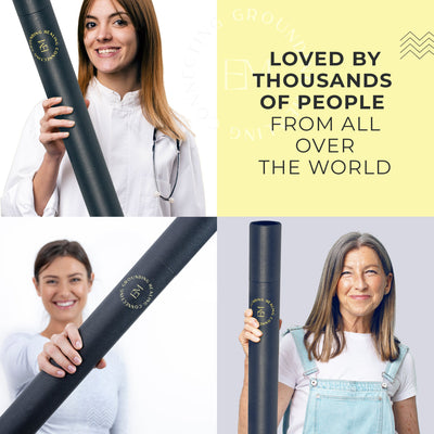 happy customers with their earth and moon products