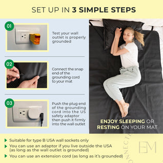 Earth and Moon™ Grounding Mat for Bed