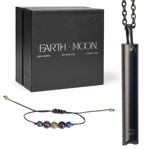 Anxiety Breathing Necklace - Earth and Moon